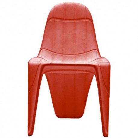 F3 Cadeira vermelha de empuxo