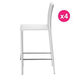 Set di 4 sedie bianco KosyForm lavoro piano