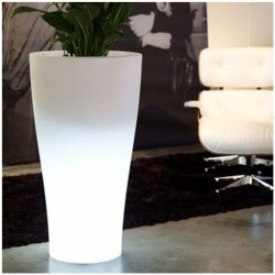 Vaso luminoso curvada Vondom H100 LED bianco