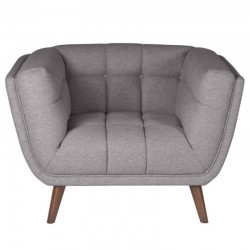 Armchair in fabric Intense gray Meryl KosyForm