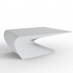 Baixo design de mesa asa Vondom esteira branca