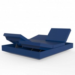 Deckchair Vela daybed recliner Vondom Navy Blue