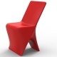 Conjunto de 2 cadeiras Vondom design Sloo vermelho