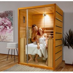 Pacchetto sauna tradizionale Sense a 4 posti completo di stufa Harvia da 4,5 kW - pietre e accessori