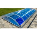 Refugio de piscina en Aluminio y Policarbonato 430 x 854 x 84