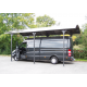 Carport Camping-car L7,60xH3,60m en aluminium et polycarbonate Anti-UV Habrita