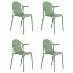 Lot de 4 fauteuils Vondom Brooklyn pickle