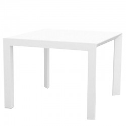 Table carré Frame Aluminium Vondom 100x100xH74 blanc