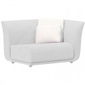 Sofa Sofa Vondom Design Suave links aus Stoff häuten weiß Snow 1041