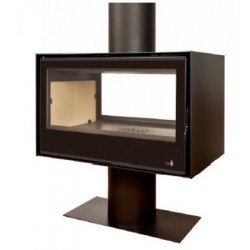 Insert Wood Stove Double Sided ClassicTermofoc 13kW with support