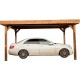 Posto auto coperto in legno senza tetto 304x502 Delahaye 15 m2