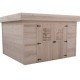 Wooden Garden Shed Dinan Habrita 7.97 m2 with Flat Roof