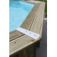 Zwembad Hout Ubbink Azura 430x300 H126cm Beige Liner