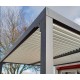 Pergola Bioclimatic aluminium anthracite 10.80 m2 and roof with oval blades Habrita