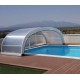 Recinto da Piscina Cintrè Abrigo Telescópico Malta pronto para instalar para piscina 900 x 450