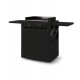 Modern Black 60 Forge Adour trolley for plancha.