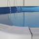 Bovengronds zwembad TOI Magnum ovaal 550x366xH132 Antraciet met veiligheidsladder