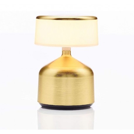 Table Light Imagilights Led Demoiselle Small Cylinder Sable Gold