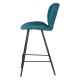 Set de 2 sillas encimera Ania Blue Fabric Base Metal VeryForma