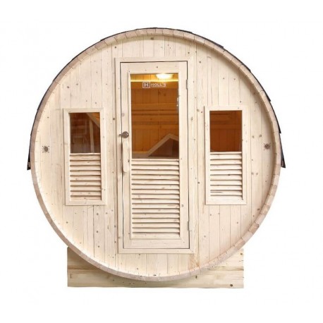 Sauna ao ar livre Gaïa Bella 3 lugares Holl's en Epicea