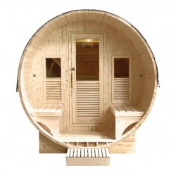 Outdoor sauna Gaïa Luna 6 seater Holl's en Epicea