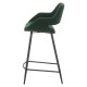 Set van 2 stoelen Werkblad Eme stof gesp groene spar Base Metal VeryForma