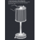 Gatsby Zylinder Kristall Vondom LED-Lampe mit Batterie