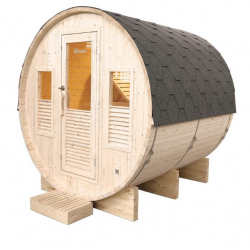 Traditional outdoor sauna Holl's Gaïa Omega 6 seats