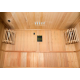 Zen-Dampfsauna 3 Plätze Komplettpaket 4,5 kW Schwarze Wand Frankreich Sauna