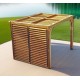Habrita houten pergola met afneembaar dak en zijkant 313x234xH217 Veneto