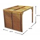 Habrita houten pergola met afneembaar dak en zijkant 313x234xH217 Veneto
