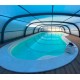 Cubierta de piscina de media altura Cubierta telescópica Malta 10,45x6m lista para instalar