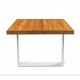 Sophie Premium mesa de jantar de madeira 1.6x0.96m cor de carvalho